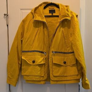 Banana Republic Men's Vibrant Yellow Windbreaker